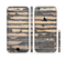The Horizontal Peeled Dark Wood Sectioned Skin Series for the Apple iPhone 6 Plus