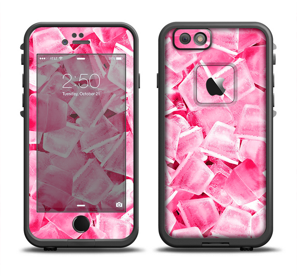 The Hot Pink Ice Cubes Apple iPhone 6/6s LifeProof Fre Case Skin Set
