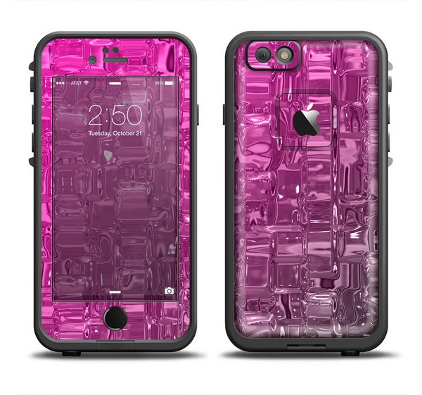The Hot Pink Mercury Apple iPhone 6/6s LifeProof Fre Case Skin Set