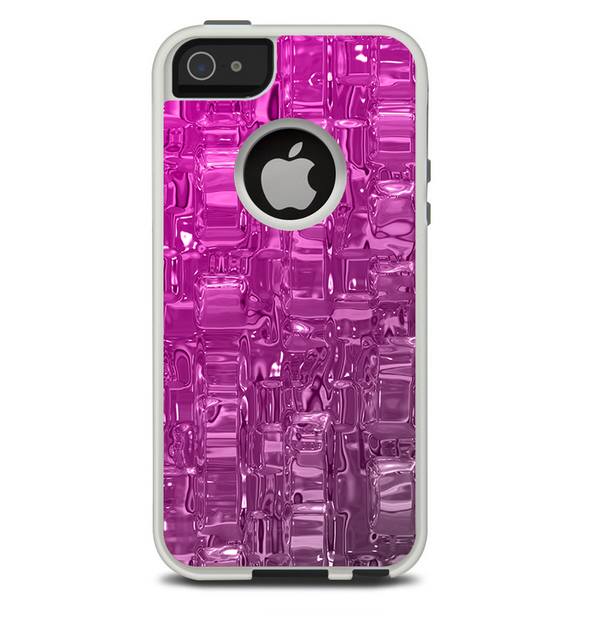 The Hot Pink Mercury Skin For The iPhone 5-5s Otterbox Commuter Case