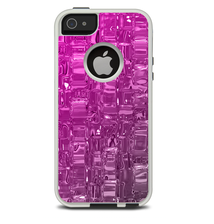 The Hot Pink Mercury Skin For The iPhone 5-5s Otterbox Commuter Case
