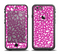 The Hot Pink & White Floral Sprout Apple iPhone 6 LifeProof Fre Case Skin Set