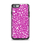 The Hot Pink & White Floral Sprout Apple iPhone 6 Otterbox Symmetry Case Skin Set