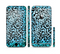 The Hot Teal Cheetah Animal Print Sectioned Skin Series for the Apple iPhone 6