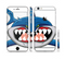 The Hungry Cartoon Shark Sectioned Skin Series for the Apple iPhone 6 Plus