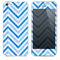 The Icey Sharp Chevron Pattern Blue Skin for the iPhone 3, 4-4s, 5-5s or 5c