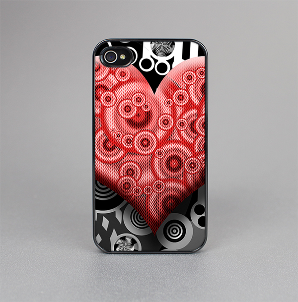 The Industrial Red Heart Skin-Sert for the Apple iPhone 4-4s Skin-Sert Case