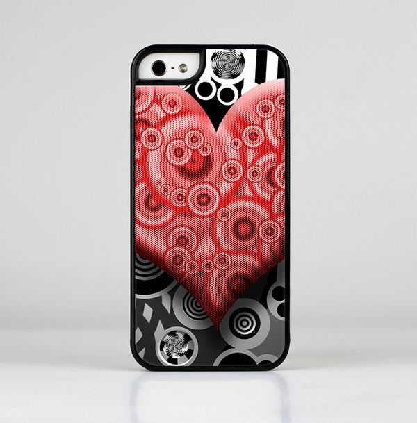The Industrial Red Heart Skin-Sert for the Apple iPhone 5-5s Skin-Sert Case