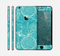 The Intricate Teal Floral Pattern Skin for the Apple iPhone 6 Plus