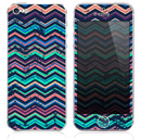 The Inverted Grunge Chevron Color Pattern Skin for the iPhone 3, 4-4s, 5-5s or 5c
