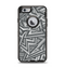 The Jagged Abstract Graytone Apple iPhone 6 Otterbox Defender Case Skin Set