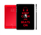 The Keep Calm & Beats On Red Skin Set for the Apple iPad Mini 4