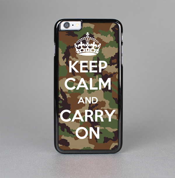 The Keep Calm & Carry On Camouflage Skin-Sert Case for the Apple iPhone 6 Plus