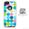 The Large Polka Fun Colored Skin For The iPhone 4-4s or 5-5s Otterbox Commuter Case