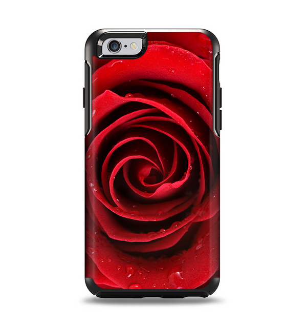The Layered Red Rose Apple iPhone 6 Otterbox Symmetry Case Skin Set