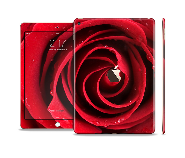 The Layered Red Rose Skin Set for the Apple iPad Pro