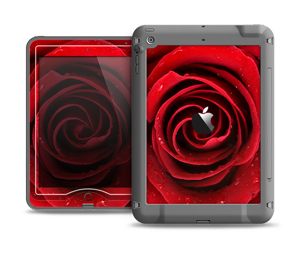 The Layered Red Rose Apple iPad Air LifeProof Nuud Case Skin Set