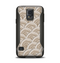 The Layered Tan Circle Pattern Samsung Galaxy S5 Otterbox Commuter Case Skin Set