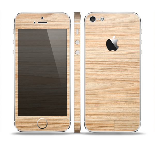The LightGrained Hard Wood Floor Skin Set for the Apple iPhone 5
