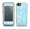 The Light Blue Paisley Floral Pattern V3 Skin for the iPhone 5-5s OtterBox Preserver WaterProof Case