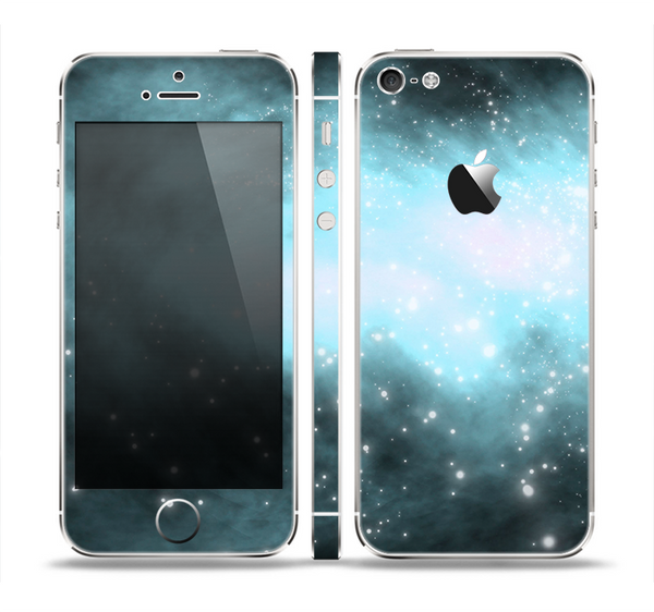The Light & Dark Blue Space Skin Set for the Apple iPhone 5