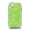 The Light Green & White Floral Sprout Apple iPhone 5c Otterbox Symmetry Case Skin Set