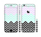 The Light Teal & Purple Sharp Black Chevron Sectioned Skin Series for the Apple iPhone 6s Plus