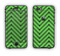 The Lime Green Black Sketch Chevron Apple iPhone 6 Plus LifeProof Nuud Case Skin Set