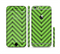 The Lime Green Black Sketch Chevron Sectioned Skin Series for the Apple iPhone 6