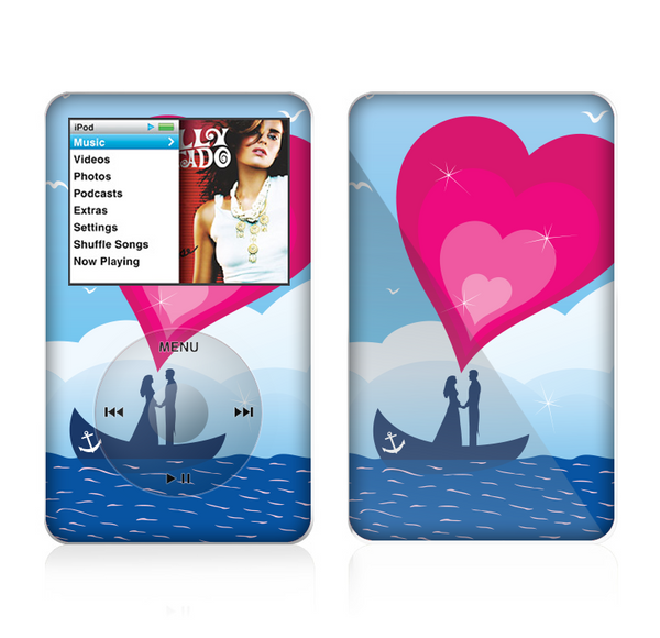 The Love-Sail Heart Trip Skin For The Apple iPod Classic