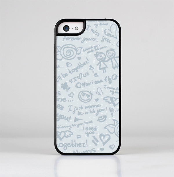 The Love Story Doodle Sketch Skin-Sert for the Apple iPhone 5c Skin-Sert Case