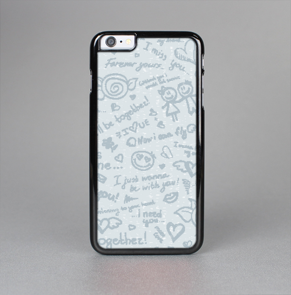 The Love Story Doodle Sketch Skin-Sert for the Apple iPhone 6 Skin-Sert Case