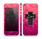 The Love is Patient Cross over Unfocused Pink Glimmer Skin Set for the Apple iPhone 5