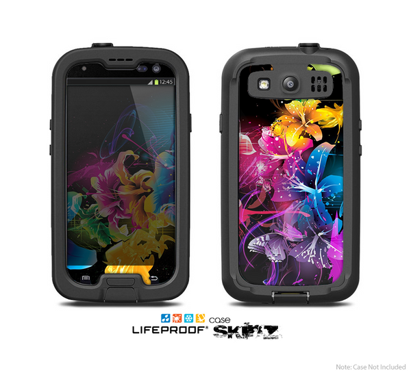 The Magical Glowing Floral Design Skin For The Samsung Galaxy S3 LifeProof Case