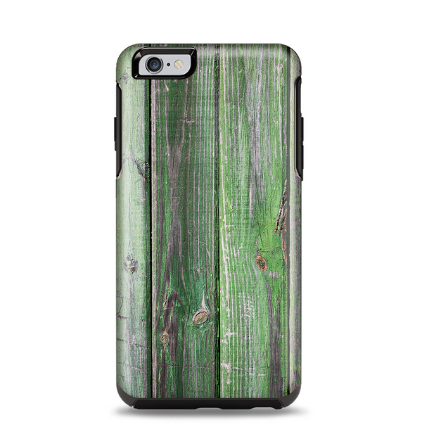 The Mossy Green Wooden Planks Apple iPhone 6 Plus Otterbox Symmetry Case Skin Set