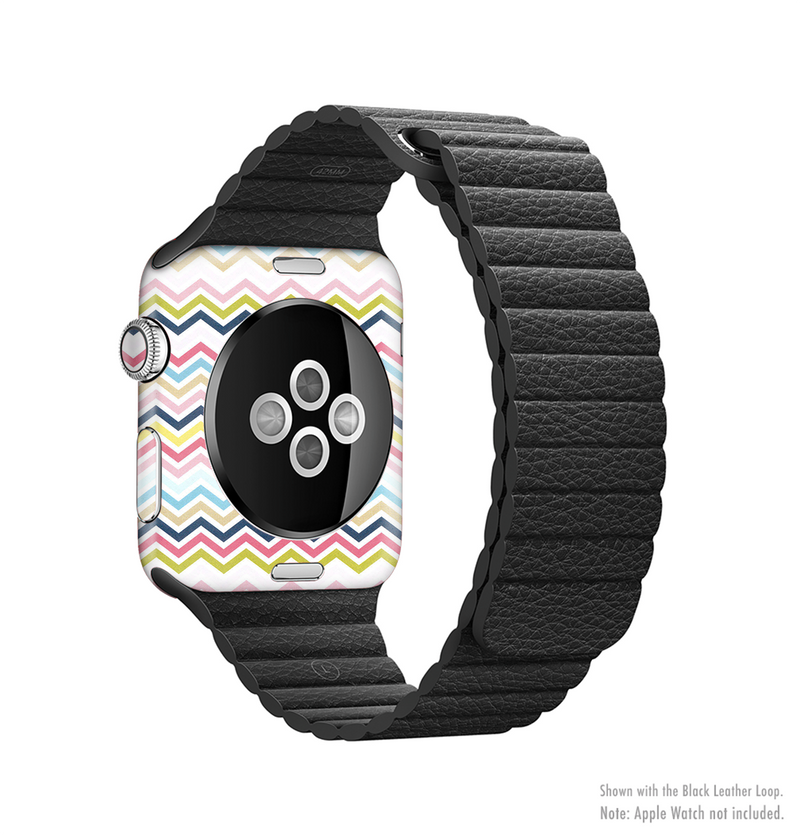 The Multi-Lined Chevron Color Pattern Full-Body Skin Kit for the Apple Watch