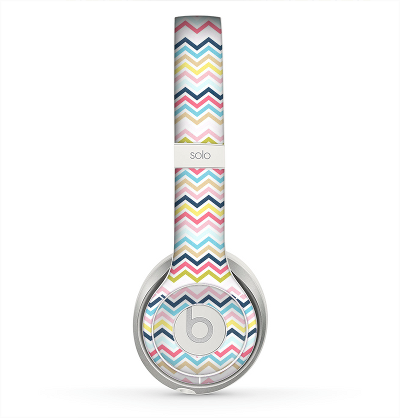 The Multi-Lined Chevron Color Pattern Skin for the Beats by Dre Solo 2 Headphones