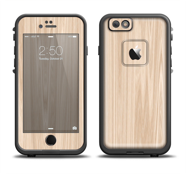 The Natural WoodGrain Apple iPhone 6 LifeProof Fre Case Skin Set