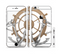 The Nautical Captains Wheel with anchors Sectioned Skin Series for the Apple iPhone 6 Plus