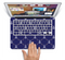 The Navy Blue & White Seamless Anchor Pattern Skin Set for the Apple MacBook Air 13"