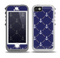 The Navy Blue & White Seamless Anchor Pattern Skin for the iPhone 5-5s OtterBox Preserver WaterProof Case