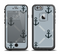 The Navy & Gray Vintage Solid Color Anchor Linked Apple iPhone 6 LifeProof Fre Case Skin Set