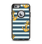 The Navy Striped with Gold Anchors Apple iPhone 6 Otterbox Defender Case Skin Set