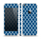 The Navy & White Seamless Morocan Pattern Skin Set for the Apple iPhone 5