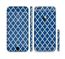 The Navy & White Seamless Morocan Pattern Sectioned Skin Series for the Apple iPhone 6