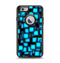 The Neon Blue Abstract Cubes Apple iPhone 6 Otterbox Defender Case Skin Set