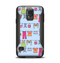 The Neon Clothes Line Pattern Samsung Galaxy S5 Otterbox Commuter Case Skin Set