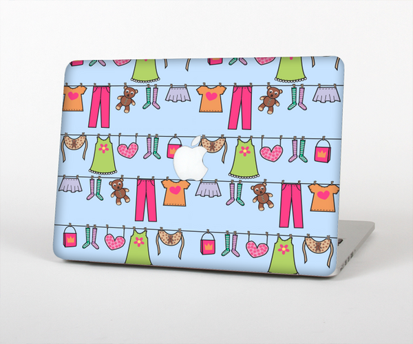 The Neon Clothes Line Pattern Skin Set for the Apple MacBook Air 13"