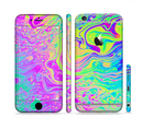 The Neon Color Fushion Sectioned Skin Series for the Apple iPhone 6