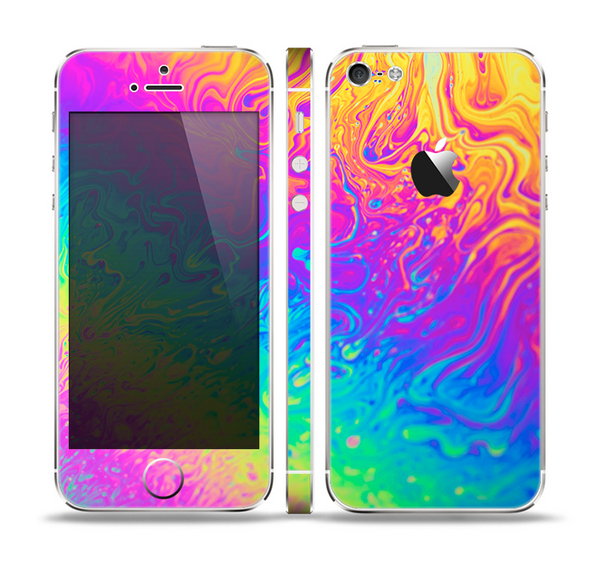 The Neon Color Fushion V2 Skin Set for the Apple iPhone 5